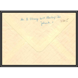 11665 fleur flowers flower fleurs non oblitéré fdc lettre cover allemagne germany ddr 