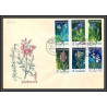 11666 fleur flowers flower fleurs 23/4/1979 rosswein fdc lettre cover allemagne germany ddr 