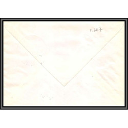 11667 fleur flowers flower fleurs leipzig 21/1/1969 fdc lettre cover allemagne germany ddr 