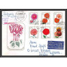 11668 fleur flowers flower fleurs recommandé pour la suisse rosswein 19/5/1975 fdc lettre cover allemagne germany ddr 