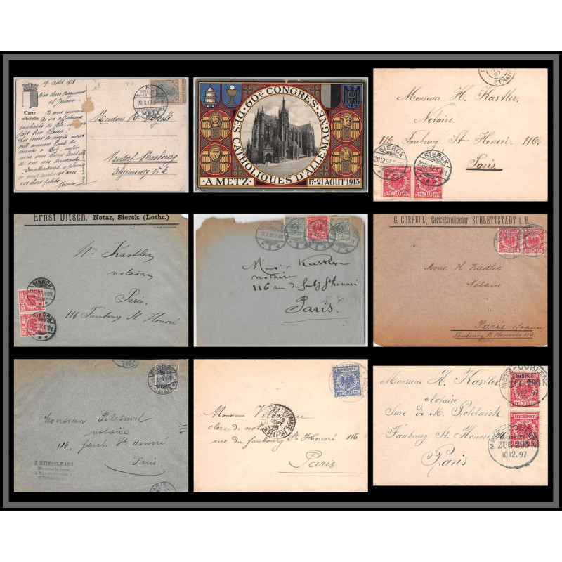11672 lot de 8 lettres covers allemagne deutsches reich 
