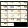 11705 world refugee year 1959/1960 jean cocteau 7 avril 1960 fdc complet lot de 22 lettre cover europe 