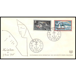 11705 world refugee year 1959/1960 jean cocteau 7 avril 1960 fdc complet lot de 22 lettre cover europe 