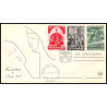 11705 world refugee year 1959/1960 jean cocteau 7 avril 1960 fdc complet lot de 22 lettre cover europe 