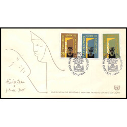 11705 world refugee year 1959/1960 jean cocteau 7 avril 1960 fdc complet lot de 22 lettre cover europe 