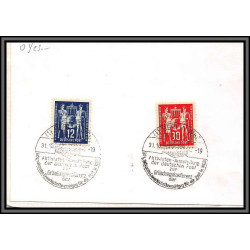 11846 N°61/62 postiers 31/10/1949 fdc lettre cover allemagne deutsche post 