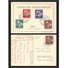 11850 N°41/44 leipziger herbstmesse leipzig 7/9/1951 carte postale postcard allemagne ddr 