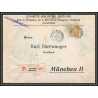 11857 perfore perfin SB société anomyme badoise recommandé anvers station 1906 lettre cover belgique 