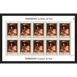 482 - Manama MNH ** N° 56 / 61 A Tableau (Painting) Terbrugghen Renoir feuilles sheets