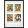 482b - Manama MNH ** N° 56 / 61 A + bloc N° 4Tableau (Painting) Terbrugghen Renoir Coin de feuille