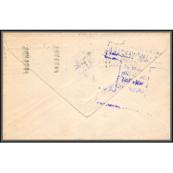 12003 lot de 4 couleurs first anniversary CAM 30 interstate airlines 1/12/1929 premier vol first flight lettre airmail