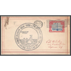 12013 signé spitz signed albuquerque 25/10/1930 premier vol first flight new york los angélès cam 34 lettre airmail 