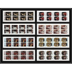 483 - Sharjah MNH ** N° 426 / 433 A Tableau (Painting)s) mother's day Thomas Gainsborough feuilles sheets