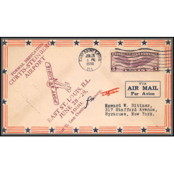 12044 formal dedication Curtis steinberg airport east saint louis 28-29/6/1930 premier vol first flight lettre airmail