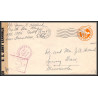12176 censure us army examiner 2/8/1946 flight airmail entier stationery usa aviation