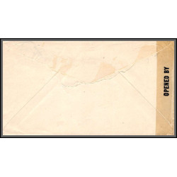 12176 censure us army examiner 2/8/1946 flight airmail entier stationery usa aviation