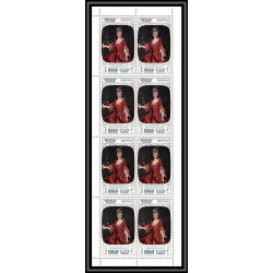 483 - Sharjah MNH ** N° 426 / 433 A Tableau (Painting)s) mother's day Thomas Gainsborough feuilles sheets
