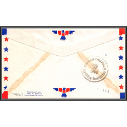 12199a fam 59 san juan porto rico to Ciudad Trujillo dominican republic 27/12/1948 premier vol first flight lettre 