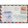 12200 lot de 3 fam 18 new york barcelona espagne spain 8/11/1948 premier vol first flight airmail stationery entier usa 