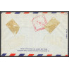 12200 lot de 3 fam 18 new york barcelona espagne spain 8/11/1948 premier vol first flight airmail stationery entier usa 