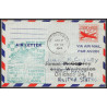 12205 fam 27 detroit to zutich suisse helvetia 2/4/1949 premier vol first flight airmail stationery entier usa aviation