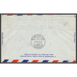 12205 fam 27 detroit to zutich suisse helvetia 2/4/1949 premier vol first flight airmail stationery entier usa aviation