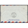 12205 fam 27 detroit to zutich suisse helvetia 2/4/1949 premier vol first flight airmail stationery entier usa aviation