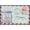 12207 lot 4 couleurs fam 18 new york basra iraq 20/1/1949 premier vol first flight airmail stationery entier usa 