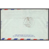 12207 lot 4 couleurs fam 18 new york basra iraq 20/1/1949 premier vol first flight airmail stationery entier usa 