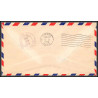 12211 am 90 huron 28/11/1949 premier vol first flight lettre airmail cover usa aviation
