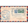 12214 am 90 yanaton 28/11/1949 premier vol first flight lettre airmail cover usa aviation