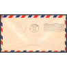 12214 am 90 yanaton 28/11/1949 premier vol first flight lettre airmail cover usa aviation