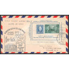 12215 am 90 norfolk 28/11/1949 premier vol first flight lettre airmail cover usa aviation
