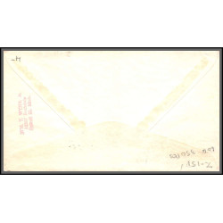 12231 st james 11/10/1953 premier vol first flight lettre airmail cover usa aviation