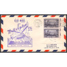 12232 am 3 helicopter princeton 8/6/1953 premier vol first flight lettre airmail cover usa aviation