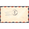 12232 am 3 helicopter princeton 8/6/1953 premier vol first flight lettre airmail cover usa aviation