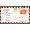 12233 signed signé 463rd troop carrier wing ardmore 6/10/1953 premier vol first flight lettre airmail cover usa aviation
