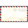 12251 signed signé am 88 mansfield 15/4/1953 premier vol first flight lettre airmail cover usa aviation