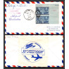 12260 signed signé dedication branley airport 12/4/1953 premier vol first flight lettre airmail cover usa aviation