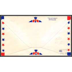 12261 dedication el centro airport 12/4/1953 premier vol first flight lettre airmail cover usa aviation