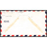12279b dedication wichita airport 31/10/1954 premier vol first flight lettre airmail cover usa aviation