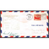 12281 signed signé am 88 lima ohio 1/3/1954 premier vol first flight lettre airmail cover usa aviation