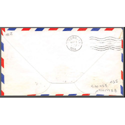 12281 signed signé am 88 lima ohio 1/3/1954 premier vol first flight lettre airmail cover usa aviation