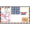 12311 am 2 first jet service new york to san francisco 21/3/1959 premier vol first flight lettre airmail cover usa 