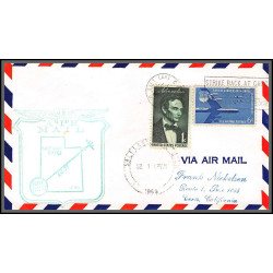 12323 am 77 salt lake city premier vol first flight lettre airmail cover usa aviation