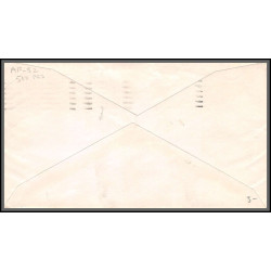 12354 signé signed sheldon municipal airport dedication 7/9/1959 premier vol first flight lettre airmail cover usa 