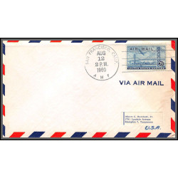 12383 san francisco 12/8/1960 to tokyo japan premier vol first flight lettre airmail cover usa aviation