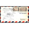 12385 paterson helicopter helicoptere dedication 23/6/1960 premier vol first flight lettre airmail cover usa aviation