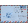 12387 new york to shannon ireland 14/12/1960 premier vol first flight airmail entier stationery usa aviation