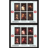 484d - Yemen kingdom MNH ** Bloc N° 37 A 2 colors OR (gold) Rembrandt (tableaux painting) amphilex 67 dutch 